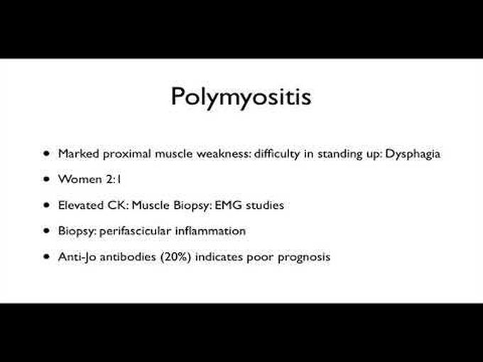 Polymyositis and related Rheumatology