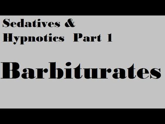 Sedatives and Hypnotics Part 1