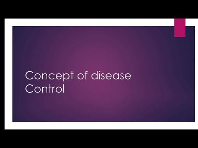 Concept of disease Control