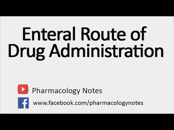 Enteral route of drug administration - Whiteboard animated