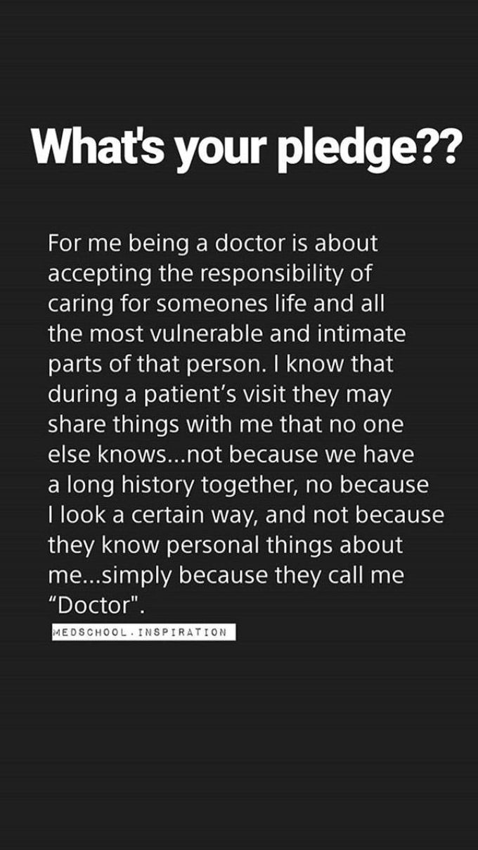 Doctors pledged