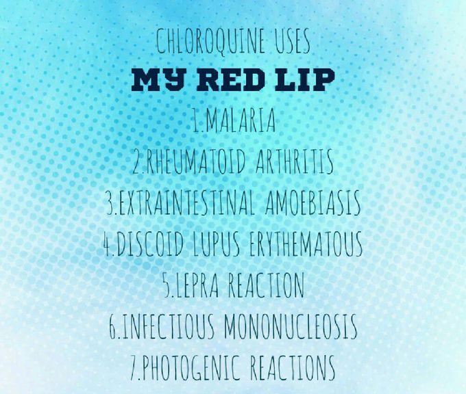 CHLOROQUINE uses mnemonics