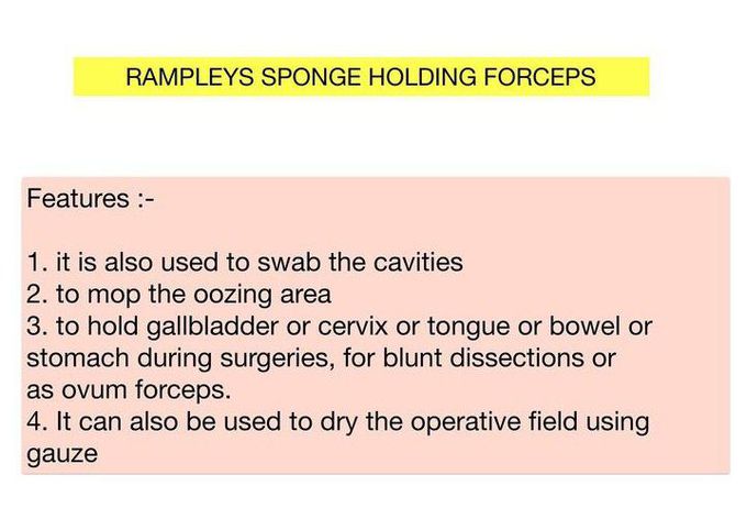 Ramplays Sponge Holding Forceps