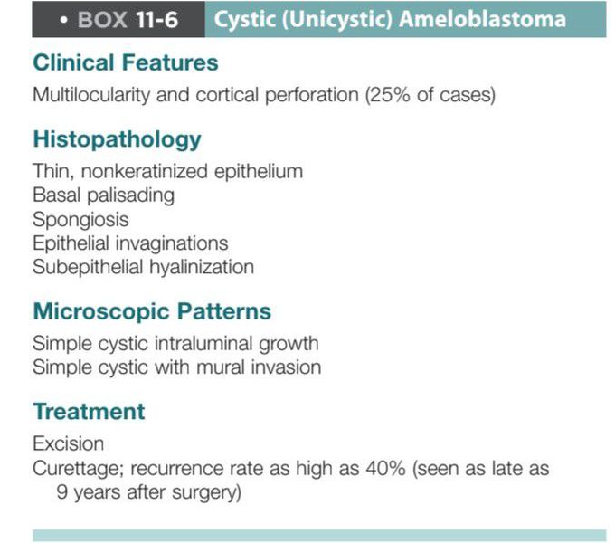Cystic ameloblastoma