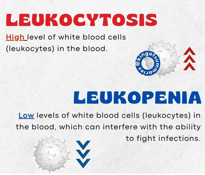 Leucocytosis Vs Leukopenia