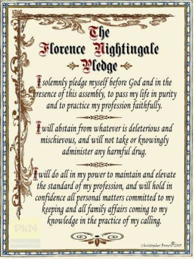 Florence Nightingale pledge