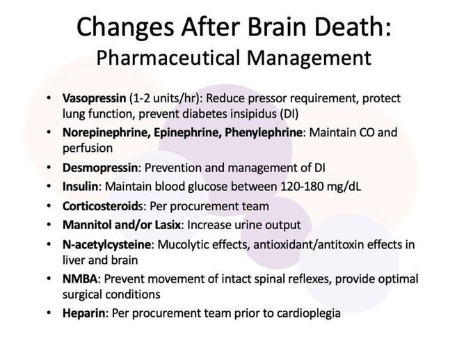 Changes after Brain Death