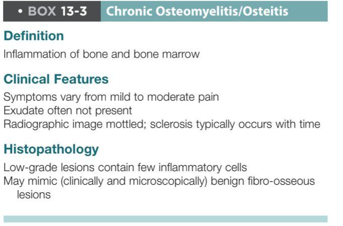 Chronic osteomyelitis