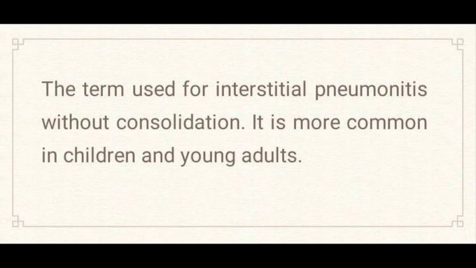 Atypical Pneumonia