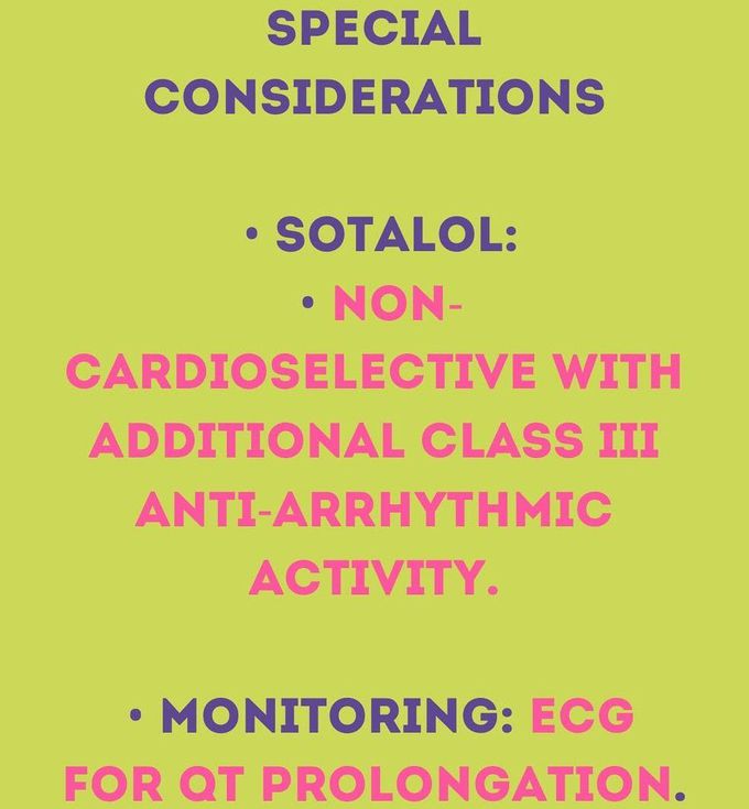 Beta Blockers VIII