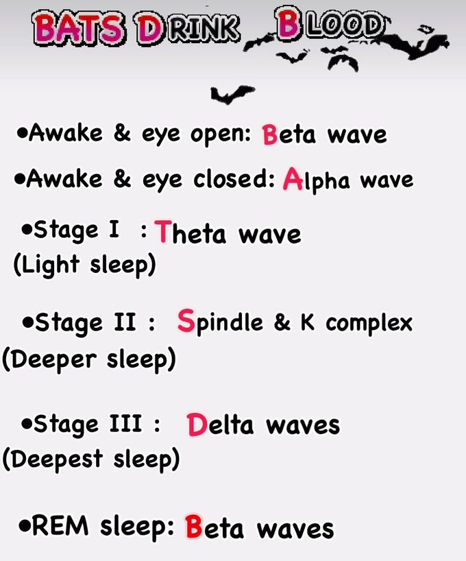 Mnemonic for EEG Sleep Cycle