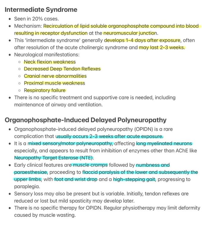 Organophosphate Poisoning V