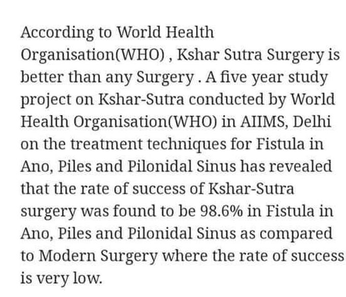 Ayurveda surgery