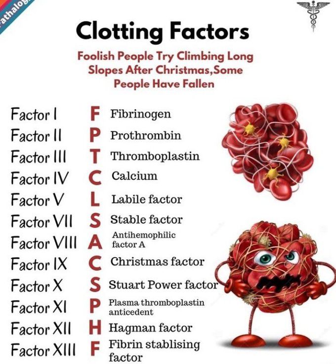 Mnemonic to learn clotting factors