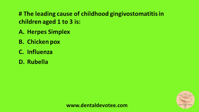 Causes of gingivostomatitis