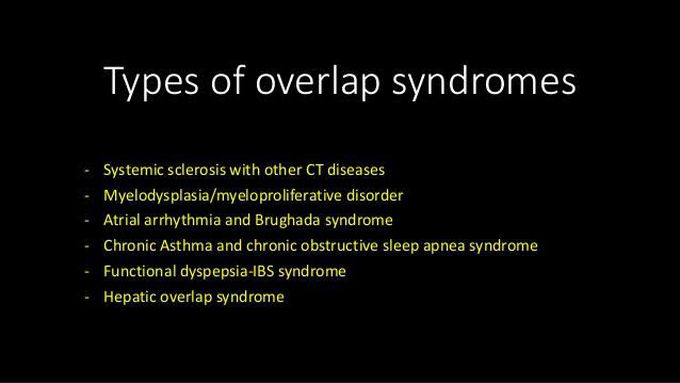 Different types of overlap syndromes