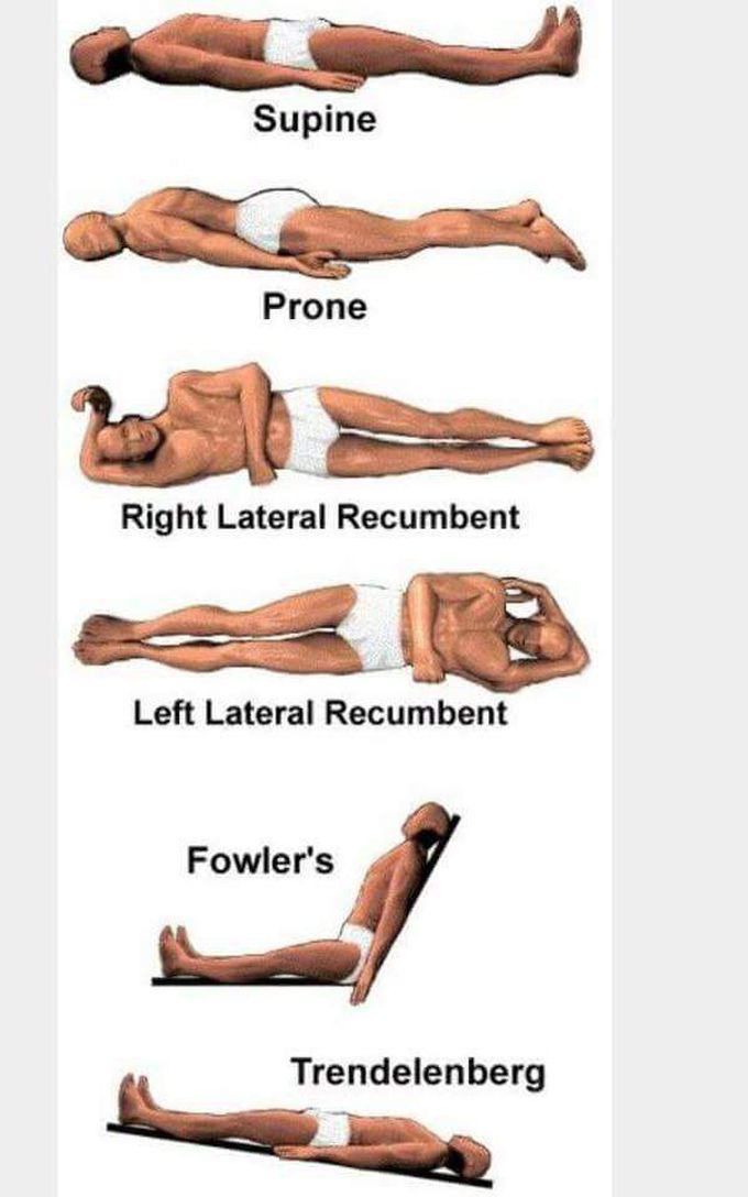 Different Positions of Body