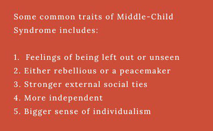 These are some traits of Middle child syndrome