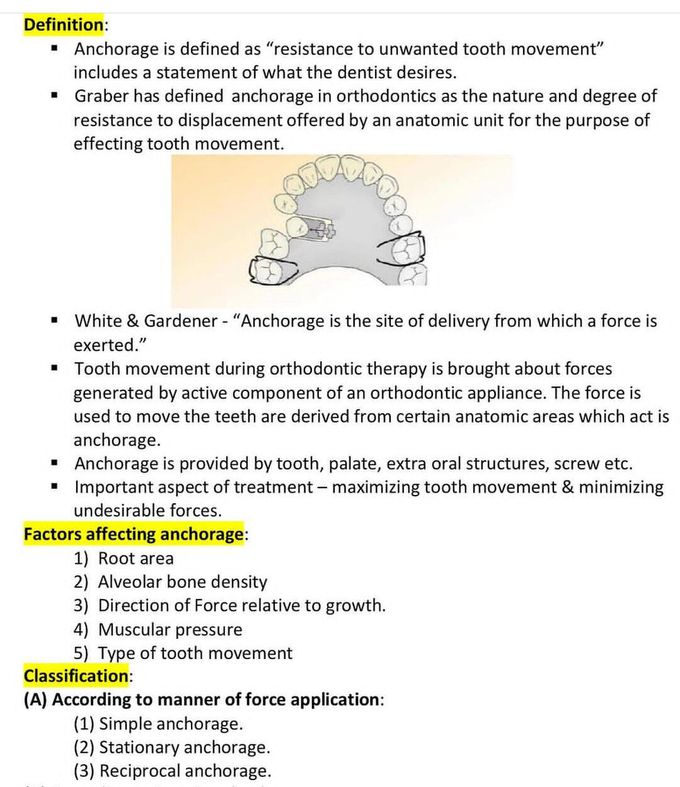 Anchorage in Orthodontics