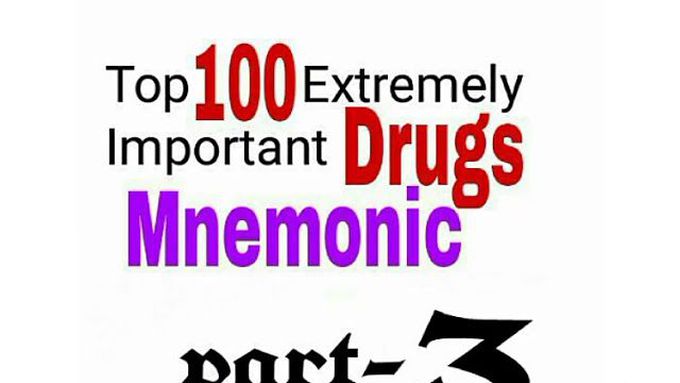 Top 100 extremely important drugs mnemonic | amazing tricks | part-3