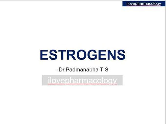 Pharmacology of Estrogens