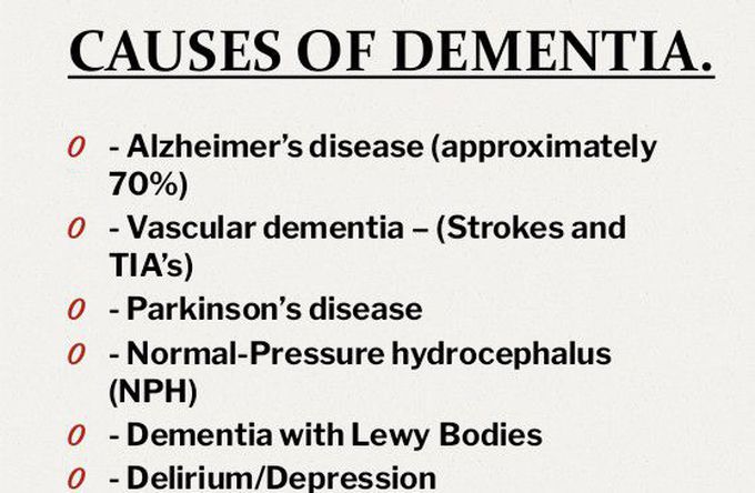 Dementia- Causes