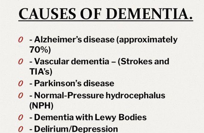 Dementia- Causes