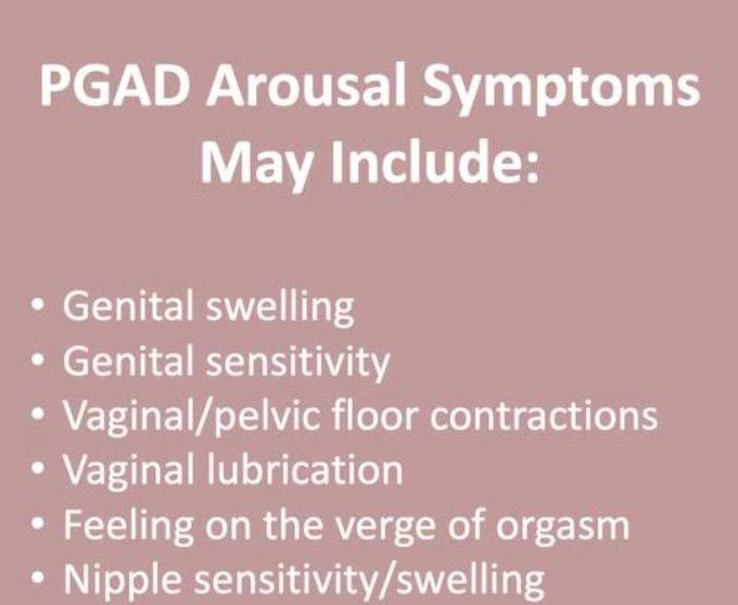 Symptoms of Persistent Sexual Arousal Syndrome