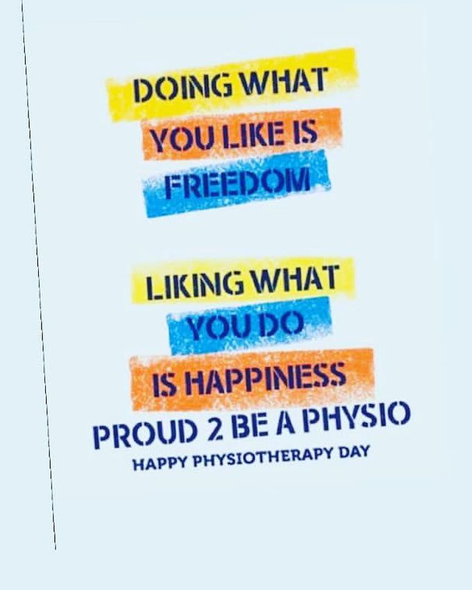 Proud to be A Physio... #8Sep