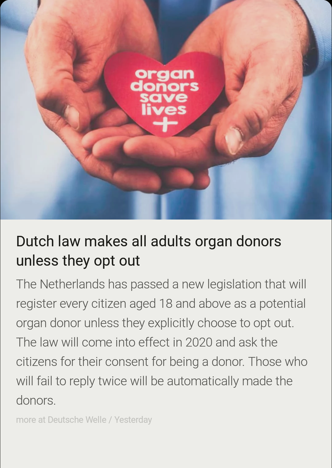 Organ donation