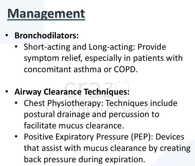 Bronchiectasis X