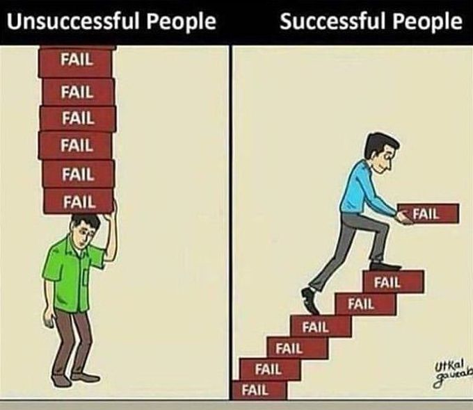 Failure is an event not a person, in fact!