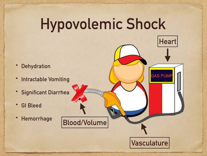 Treatment of hypovolemic shock