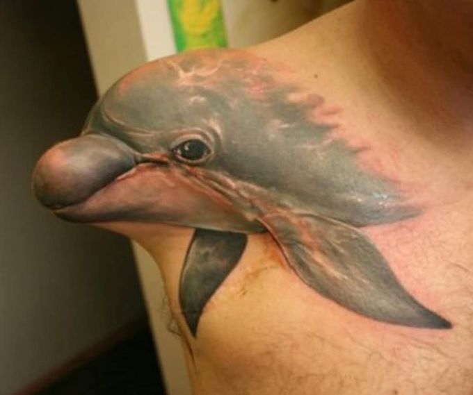 Amputated limb tattoo