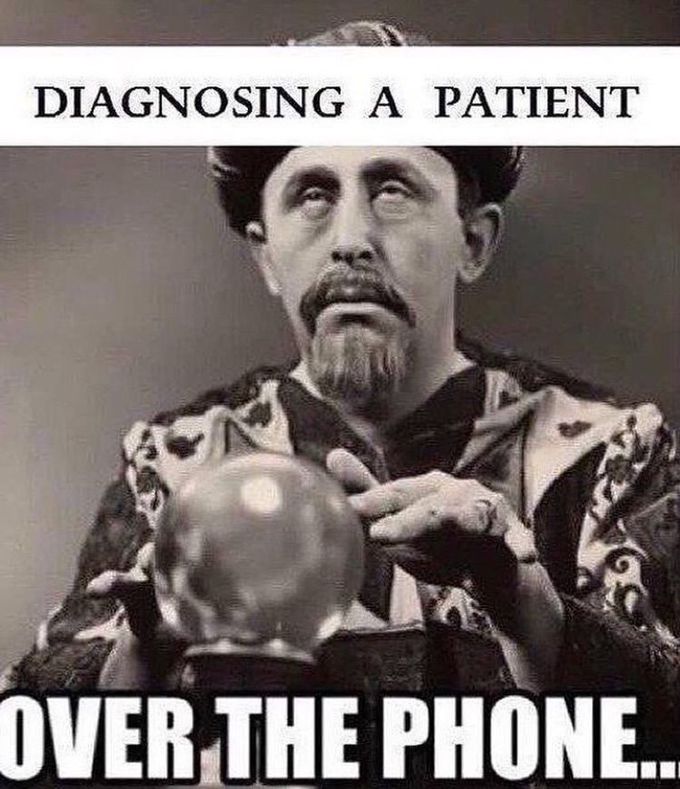 Diagnosing over the phone
