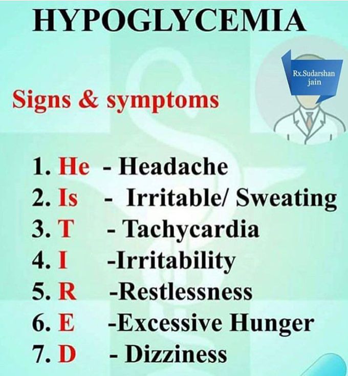 Hypoglycemia signs and symptoms mnemonic ...