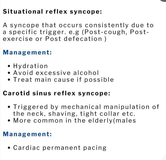 Situational Reflex syncope