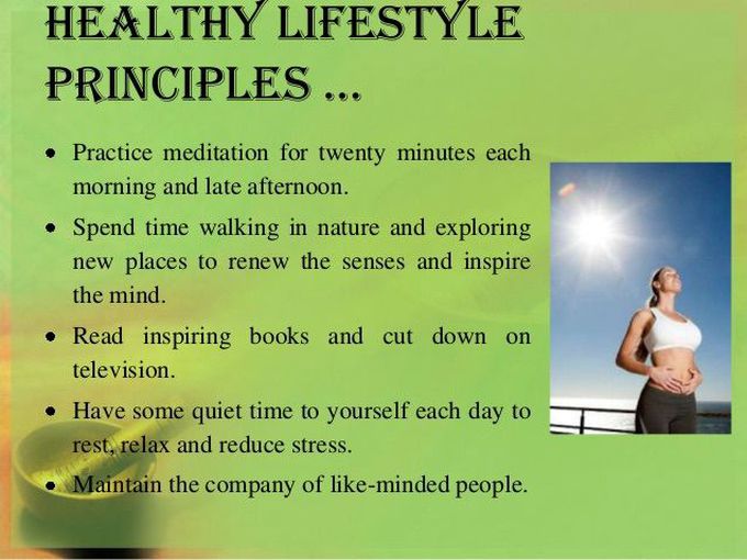 Healthy lifestyle