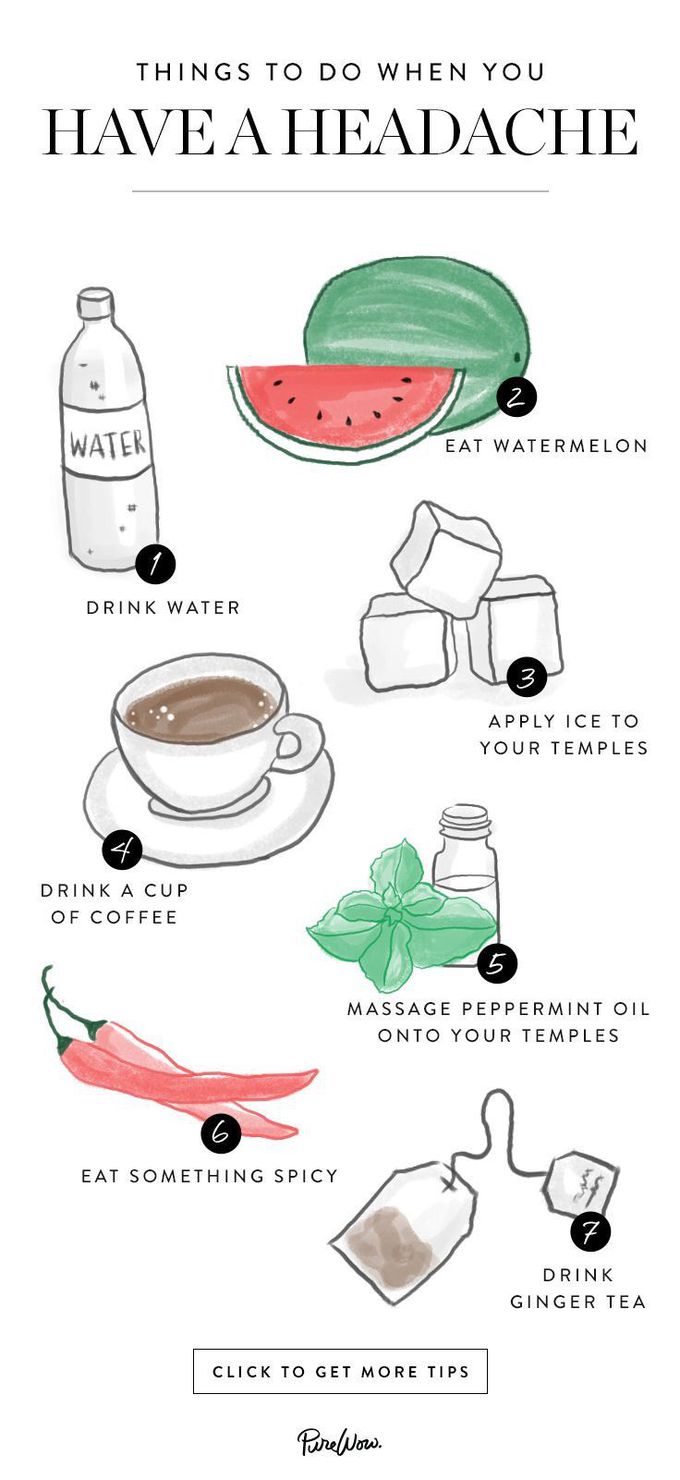 Things to do when you have a headache