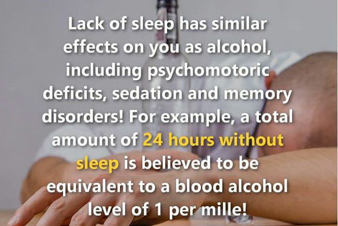 Lacke of sleep... alcohol...⛼😷
