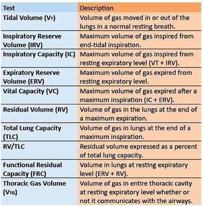 Physiology terms