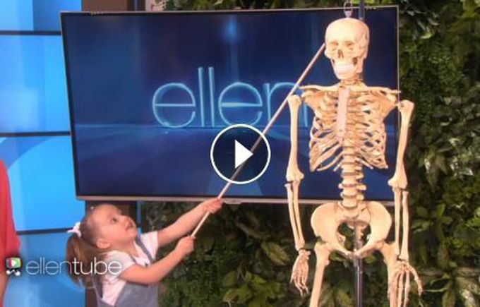 Genius 4-year-old girl knows Anatomy well