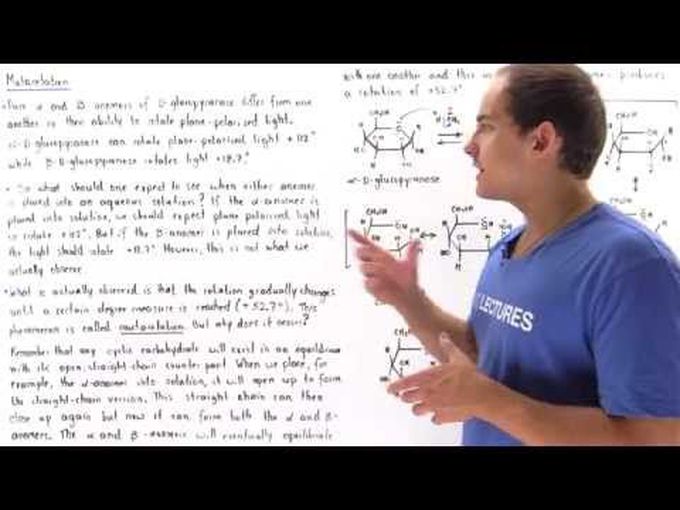 Mutarotation in Carbohydrates
