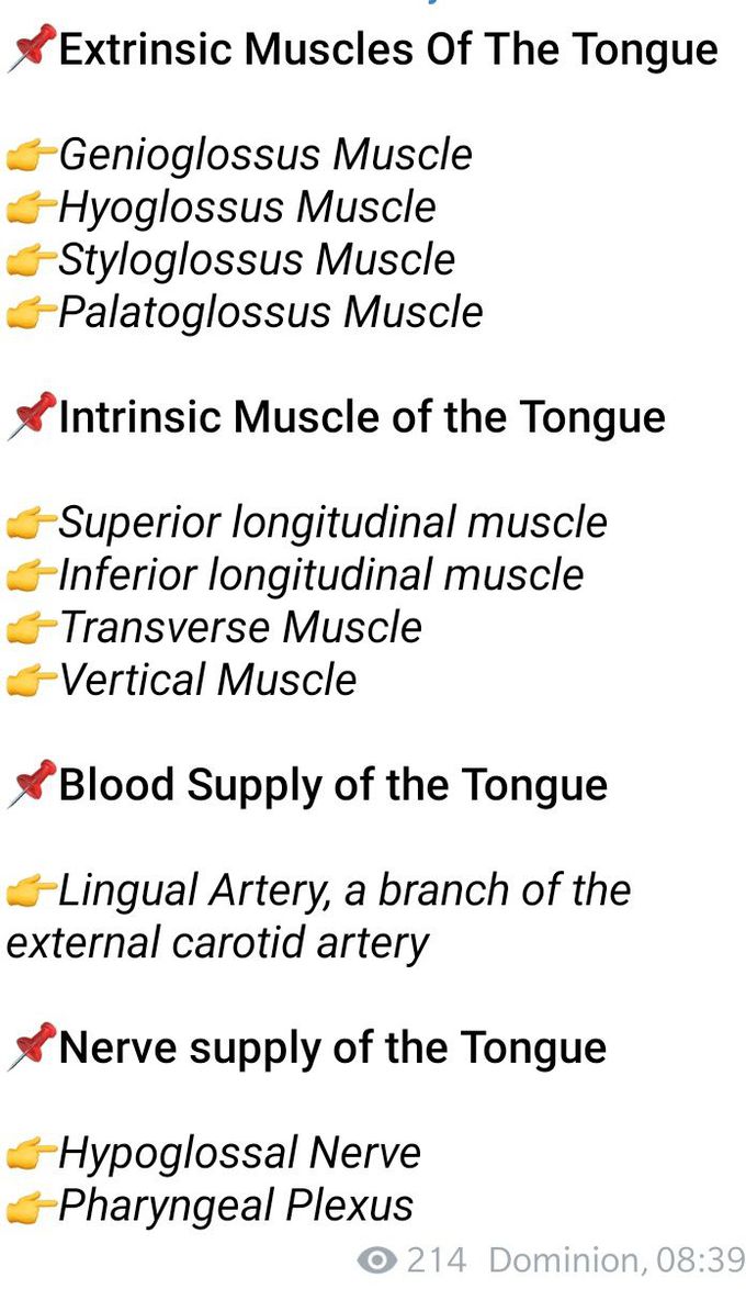 Anatomical view of tongue 👅