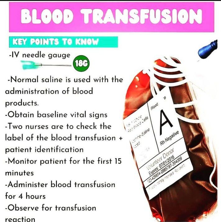 blood transfusion - MEDizzy