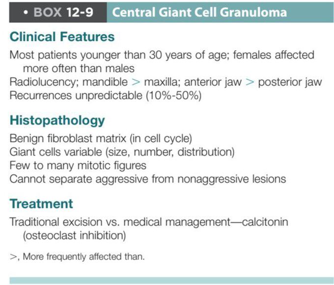 Central giant cell granuloma