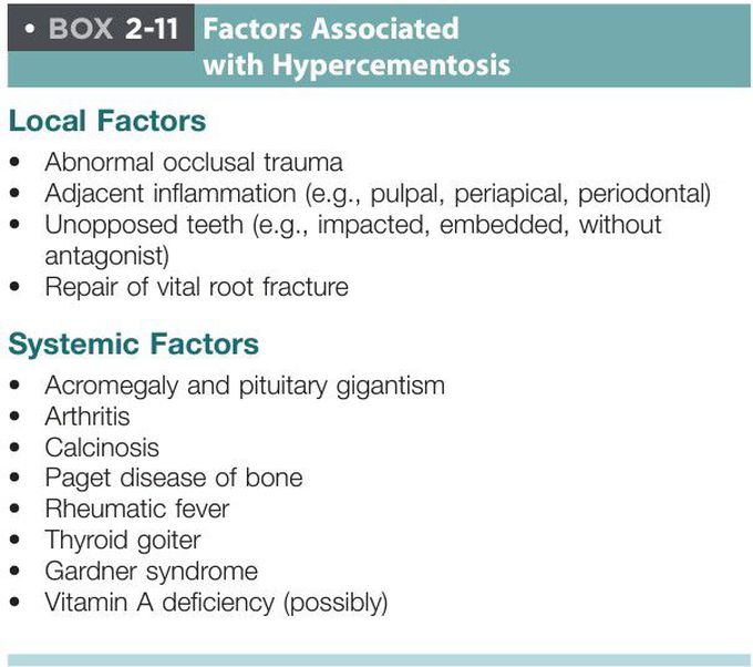 Hypercementosis syndromes