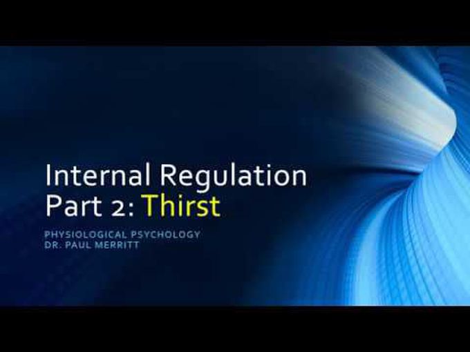 The Role of Thirst in controlling Plasma Osmolarity