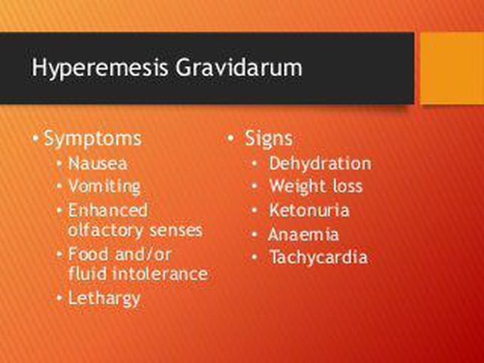 Hyperemesis Gravidarum Symptoms