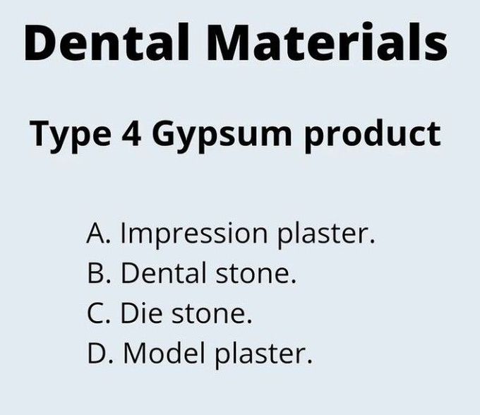 Type 4 Gypsum